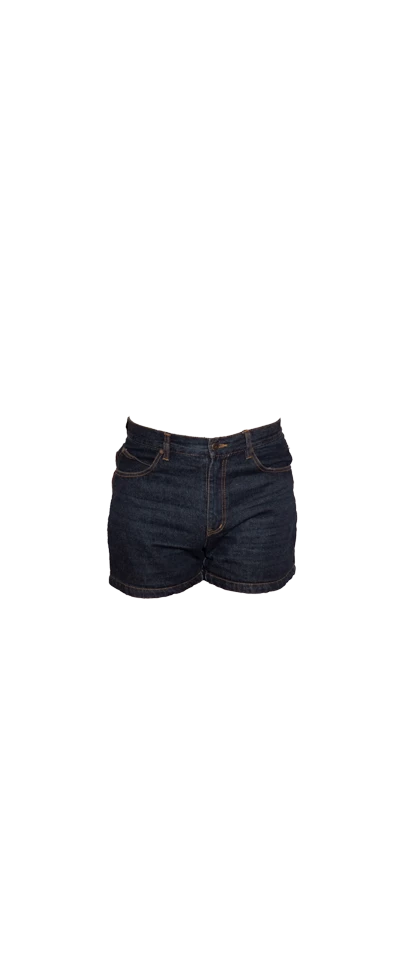 Dark Blue Denim Shorts
